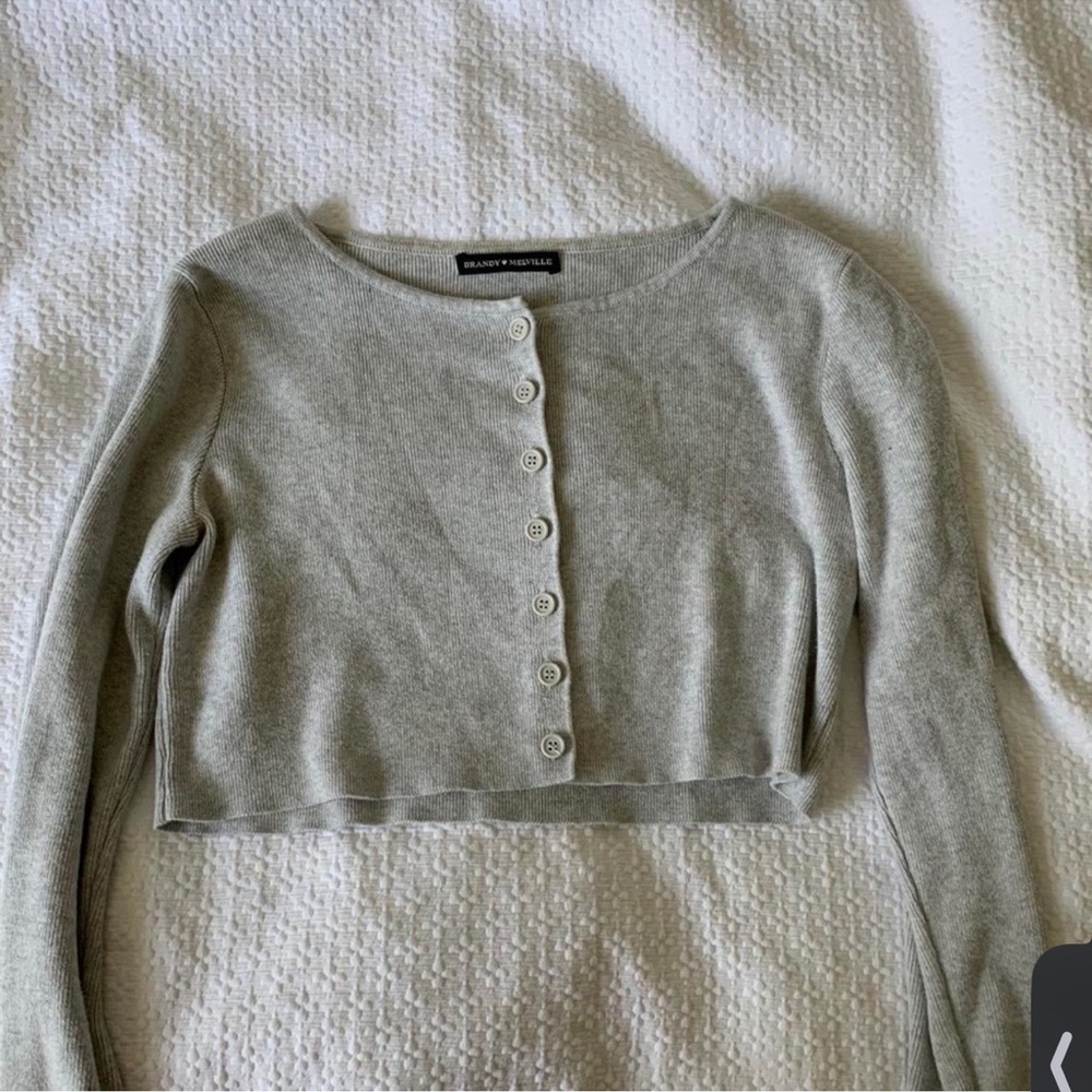 Brandy Melville Gray Athelia Top